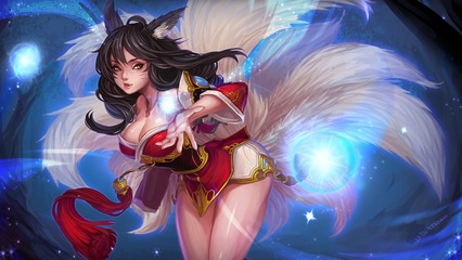 英雄聯盟九尾妖狐lol高清桌面壁紙