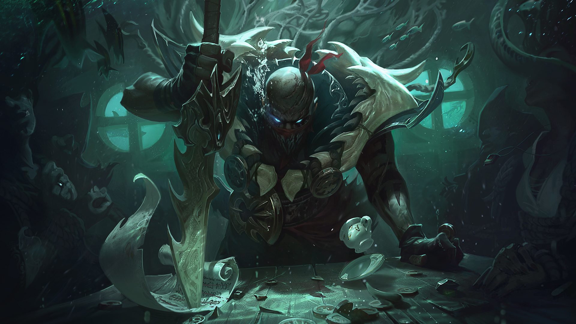 英雄聯(lián)盟 壁紙 【第43期-派克、奎因、霞、洛】無水印自取